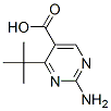 5-Pyrimidinecarboxylic acid, 2-amino-4-(1,1-dimethylethyl)- (9CI) Struktur