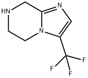 IMidazo[1,2-a]pyrazine, 5,6,7,8-tetrahydro-3-(trifluoroMethyl)- 化学構造式