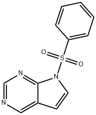 7-(benzenesulfonyl)-7H-pyrrolo[2,3-d]pyrimidine, 1279872-89-7, 结构式