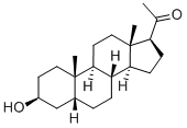 孕烷醇酮, 128-21-2, 结构式