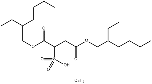 磺基丁二酸-1,4-二(2-乙基己基)酯钙盐,128-49-4,结构式