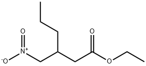 3-(硝基甲基)己酸乙酯 结构式