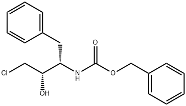 (2S,3S)-3-(苄氧基羰基氨基)-1-氯-2-羟基-4-苯基丁烷,128018-43-9,结构式