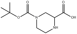 N-4-Boc-2-piperazinecarboxylic acid Structure