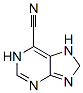 1H-Purine-6-carbonitrile, 7,8-dihydro- (9CI) 化学構造式