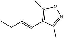 Isoxazole, 4-(1-butenyl)-3,5-dimethyl-, (E)- (9CI) 化学構造式