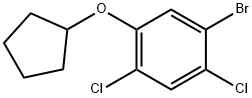 1-Bromo-2,4-dichloro-5-(cyclopentyloxy)benzene Structure