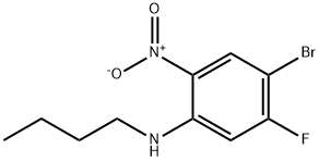 4-Bromo-N-butyl-5-fluoro-2-nitroaniline Struktur