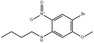 4-Bromo-N-butyl-5-methoxy-2-nitroaniline Struktur