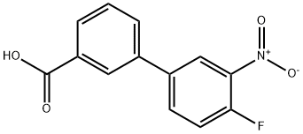 4'-Fluoro-3'-nitrobiphenyl-3-carboxylic acid 结构式