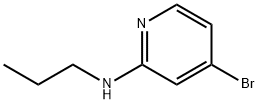 4-ブロモ-N-プロピルピリジン-2-アミン 化学構造式