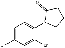 1-(2-Bromo-4-chlorophenyl)pyrrolidin-2-one Struktur