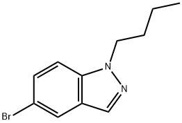5-ブロモ-1-ブチル-1H-インダゾール 化学構造式
