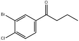 2-Bromo-1-chloro-4-(propylcarbonyl)benzene