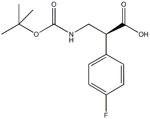 (S)-3-tert-Butoxycarbonylamino-2-(4-fluoro-phenyl)-propionic acid Structure