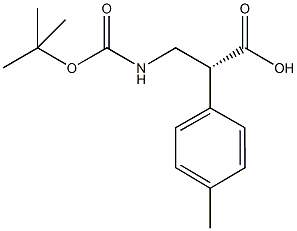 (R)-3-((叔丁氧基羰基)氨基)-2-(对甲苯基)丙酸, 1280787-13-4, 结构式