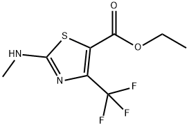 Ethyl 2-(methylamino)-4-(trifluoromethyl)-1,3-thiazole-5-carboxylate Structure