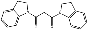 1,3-双(2,3-二氢-1H-吲哚-1-基)丙烷-1,3-二酮,128099-74-1,结构式