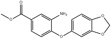 methyl 3-amino-4-(1,3-benzodioxol-5-yloxy)benzoate Structure