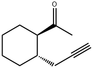 Ethanone, 1-[2-(2-propynyl)cyclohexyl]-, trans- (9CI) 化学構造式