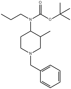 tert-Butyl ((3R,4R)-1-benzyl-3-Methylpiperidin-4-yl)(propyl)carbaMate Structure