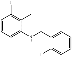 3-Fluoro-N-(2-fluorobenzyl)-2-Methylaniline, 97% Structure