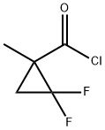 Cyclopropanecarbonyl chloride, 2,2-difluoro-1-methyl- (9CI) Struktur