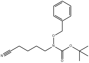 N-(4-氰基丁基)-N-(苯基甲氧基)氨基甲酸叔丁酯,128173-50-2,结构式