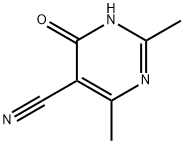 5-Pyrimidinecarbonitrile, 1,4-dihydro-2,6-dimethyl-4-oxo- (9CI) Structure