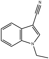 1-乙基-3-吲哚甲腈, 128200-45-3, 结构式