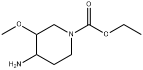 1-Piperidinecarboxylicacid,4-amino-3-methoxy-,ethylester(9CI)|4-氨基-3-甲氧基哌啶-1-甲酸乙酯