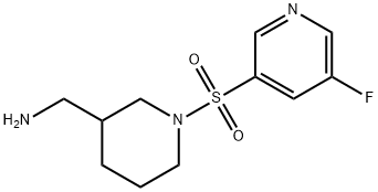 (1-(5-fluoropyridin-3-ylsulfonyl)piperidin-3-yl)MethanaMine 结构式