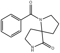 1-苯甲酰-1,7-二氮杂螺[4.4]壬烷-6-酮, 128244-00-8, 结构式