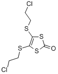 4,5-Bis-(2-chloro-ethylsulfanyl)-[1,3]dithiol-2-one 化学構造式