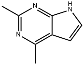 1H-Pyrrolo[2,3-d]pyrimidine, 2,4-dimethyl- (9CI) Structure