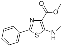 ETHYL 5-(METHYLAMINO)-2-PHENYLTHIAZOLE-4-CARBOXYLATE Structure