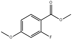 METHYL 2-FLUORO-4-METHOXYBENZOATE 化学構造式