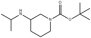 tert-butyl 3-(isopropylamino)piperidine-1-carboxylate Struktur