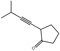 Cyclopentanone, 2-(3-methyl-1-butynyl)- (9CI) 化学構造式