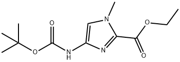 4-BOC-AMINO-1-METHYL-1H-IMIDAZOLE-2 CARBOXYLIC ACID ETHYL ESTER,128293-63-0,结构式