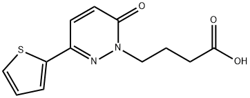 4-[6-Oxo-3-(2-thienyl)pyridazin-1(6H)-yl]butanoic acid 化学構造式