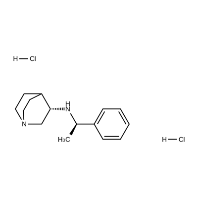 [R-(R*,S*)]-(-)-N-(1-PHENYLETHYL)-1-AZABICYCLO[2.2.2]OCTAN-3-AMINE DIHYDROCHLORIDE|(3S)-N-[(1R)-1-PHENYLETHYL]-1-AZABICYCLO[2.2.2]OCTAN-3-AMINE DIHYDROCHLORIDE