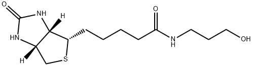 1H-Thieno[3,4-d]iMidazole-4-pentanaMide, hexahydro-N-(3-hydroxypropyl)-2-oxo-, (3aS,4S,6aR)- 化学構造式