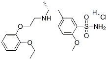 (-)-(R)-5-(2-((2-(o-Ethoxyphenoxy)ethyl)amino)propyl)-2-methoxybenzene sulfonamide monohydrochloride Struktur