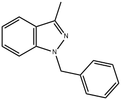 1-BENZYL-3-METHYL-1H-INDAZOLE 结构式
