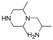 1-Piperazineethanamine,-alpha-,2,6-trimethyl-(9CI),128364-95-4,结构式