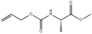 L-ALANINE, N-[(2-PROPENYLOXY)CARBONYL]-, METHYL ESTER Structure