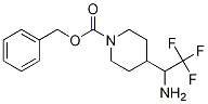 BENZYL 4-(1-AMINO-2,2,2-TRIFLUOROETHYL)PIPERIDINE-1-CARBOXYLATE 化学構造式