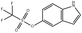 1H-Indol-5-yl trifluoromethanesulfonate 结构式