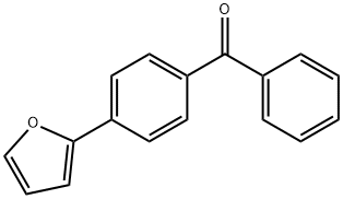 [4-(Furan-2-yl)phenyl](phenyl)methanone 化学構造式